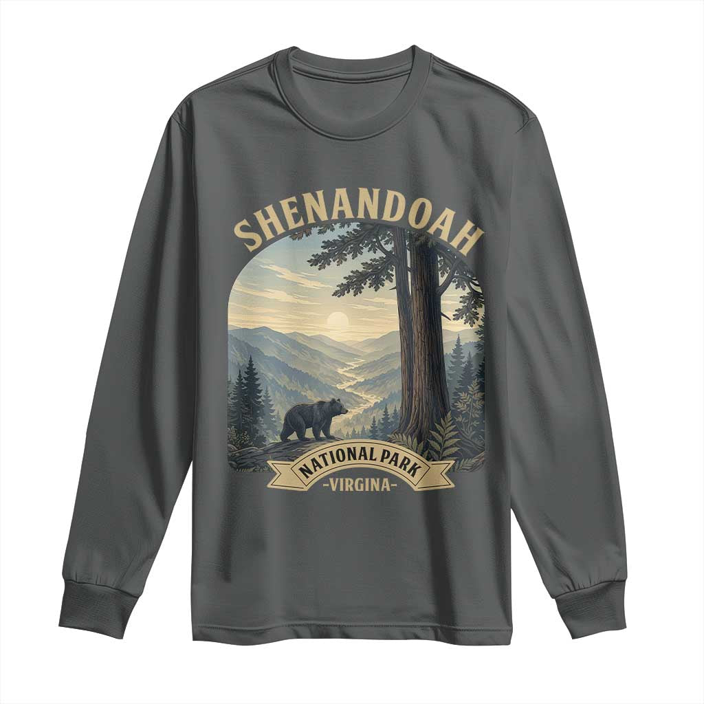 Shenandoah National Park Long Sleeve Shirt Vintage Virginia Nature Mountain Bear