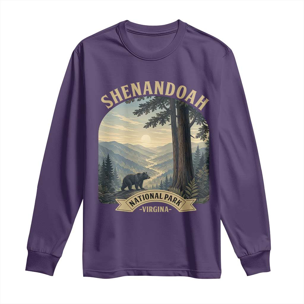 Shenandoah National Park Long Sleeve Shirt Vintage Virginia Nature Mountain Bear