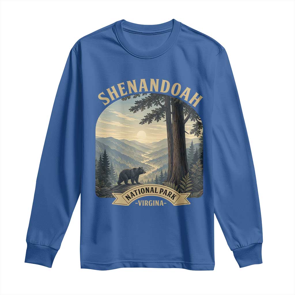 Shenandoah National Park Long Sleeve Shirt Vintage Virginia Nature Mountain Bear