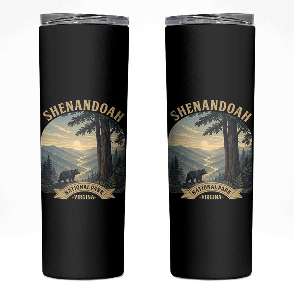 Shenandoah National Park Skinny Tumbler Vintage Virginia Nature Mountain Bear