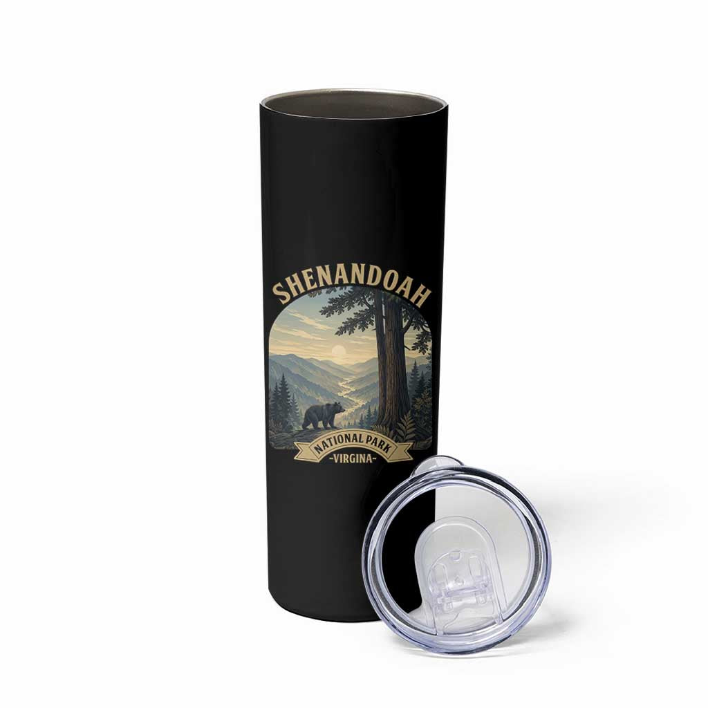 Shenandoah National Park Skinny Tumbler Vintage Virginia Nature Mountain Bear