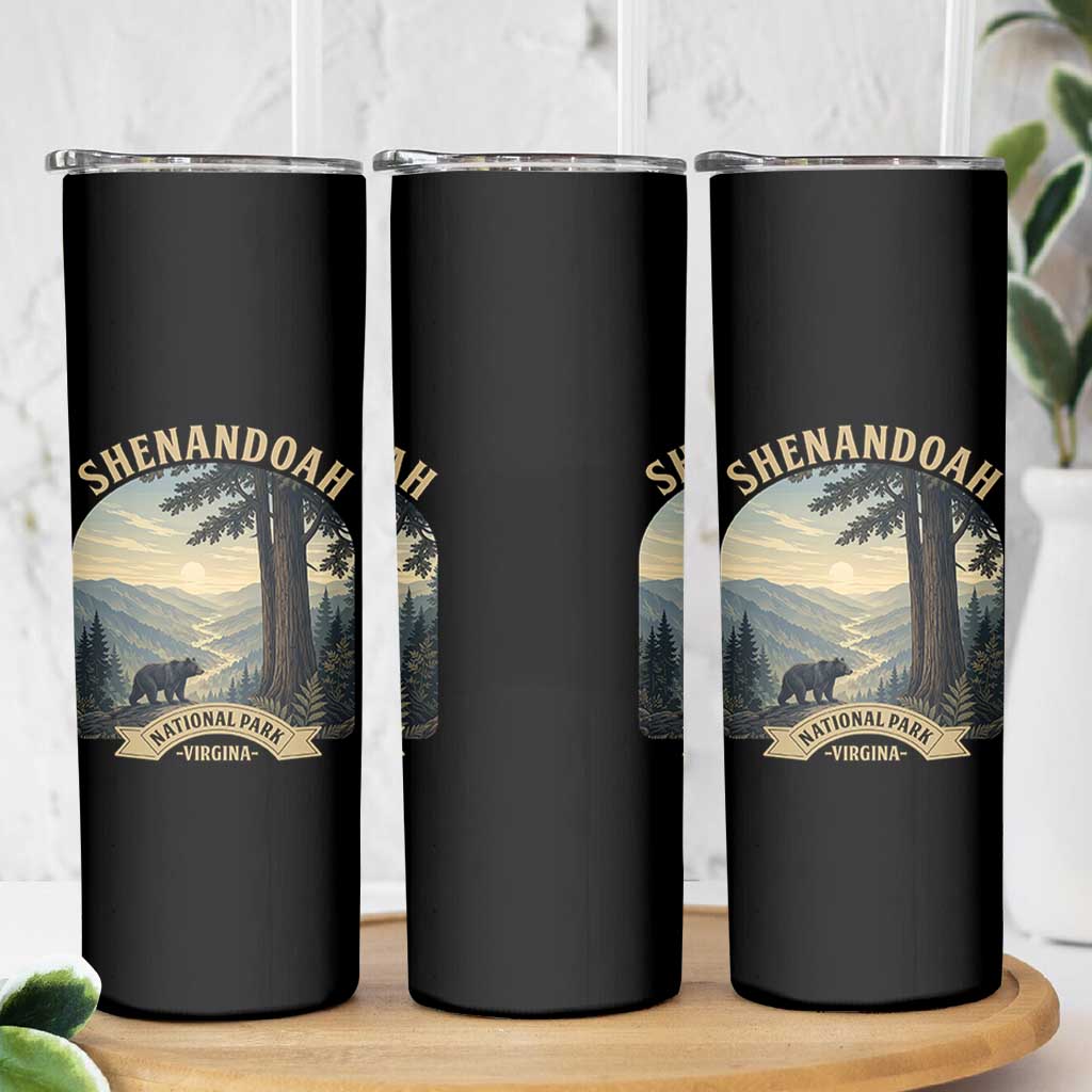 Shenandoah National Park Skinny Tumbler Vintage Virginia Nature Mountain Bear