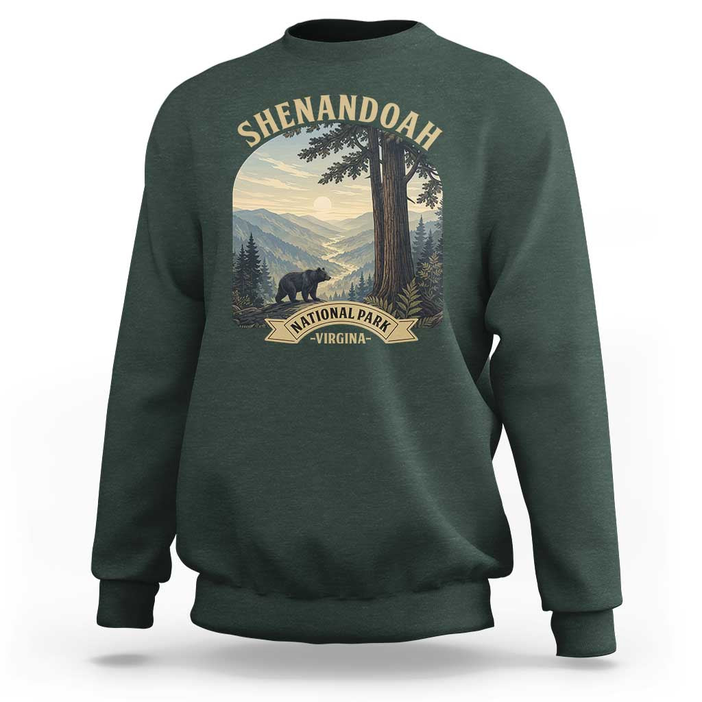 Shenandoah National Park Sweatshirt Vintage Virginia Nature Mountain Bear