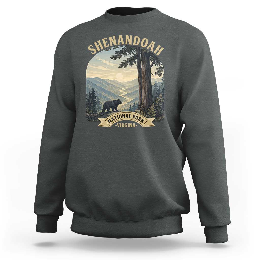 Shenandoah National Park Sweatshirt Vintage Virginia Nature Mountain Bear