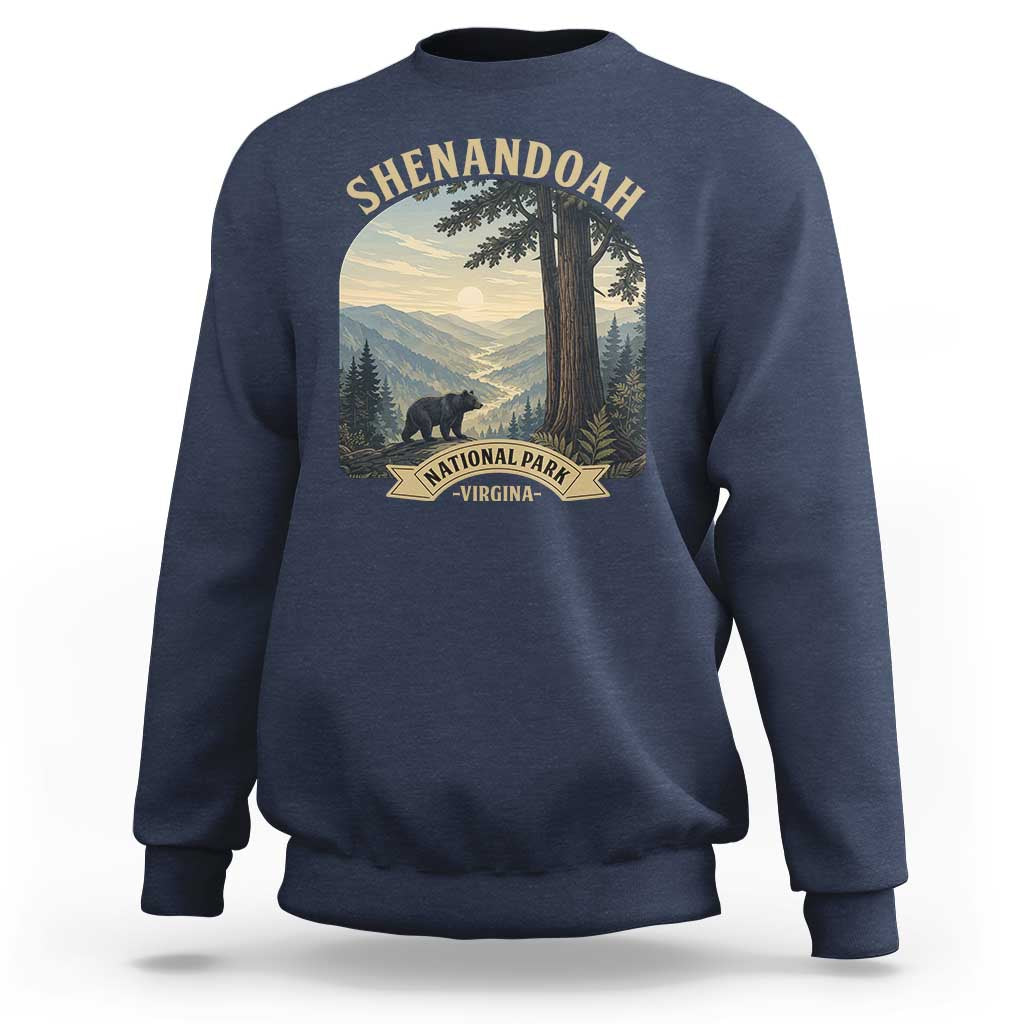 Shenandoah National Park Sweatshirt Vintage Virginia Nature Mountain Bear