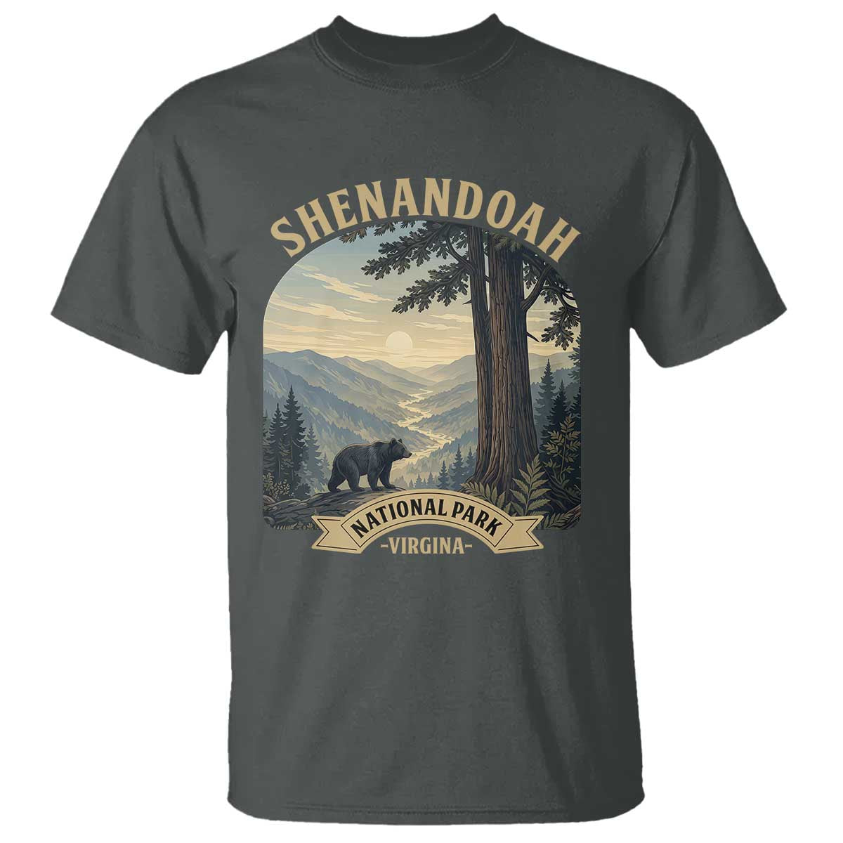 Shenandoah National Park T Shirt Vintage Virginia Nature Mountain Bear