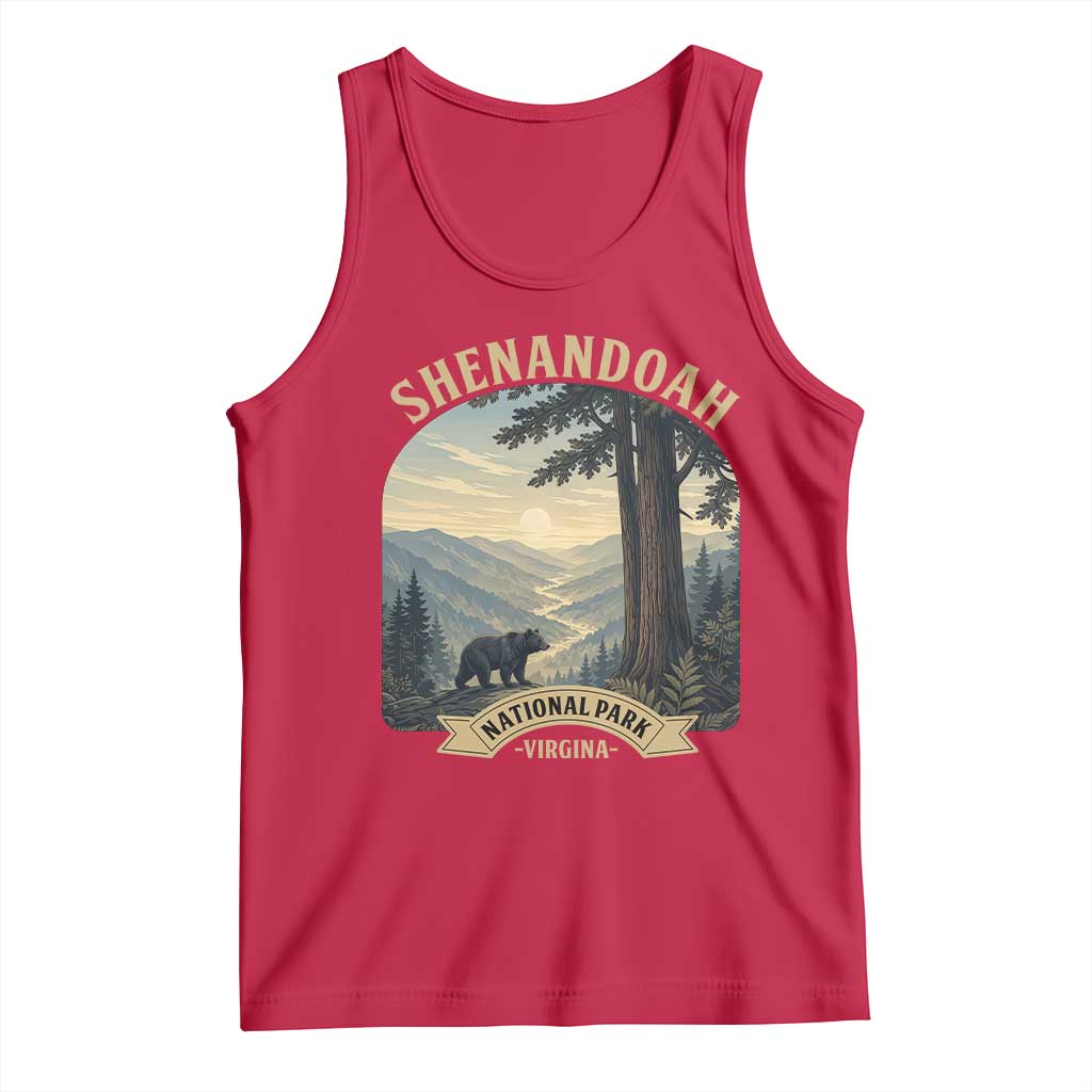 Shenandoah National Park Tank Top Vintage Virginia Nature Mountain Bear