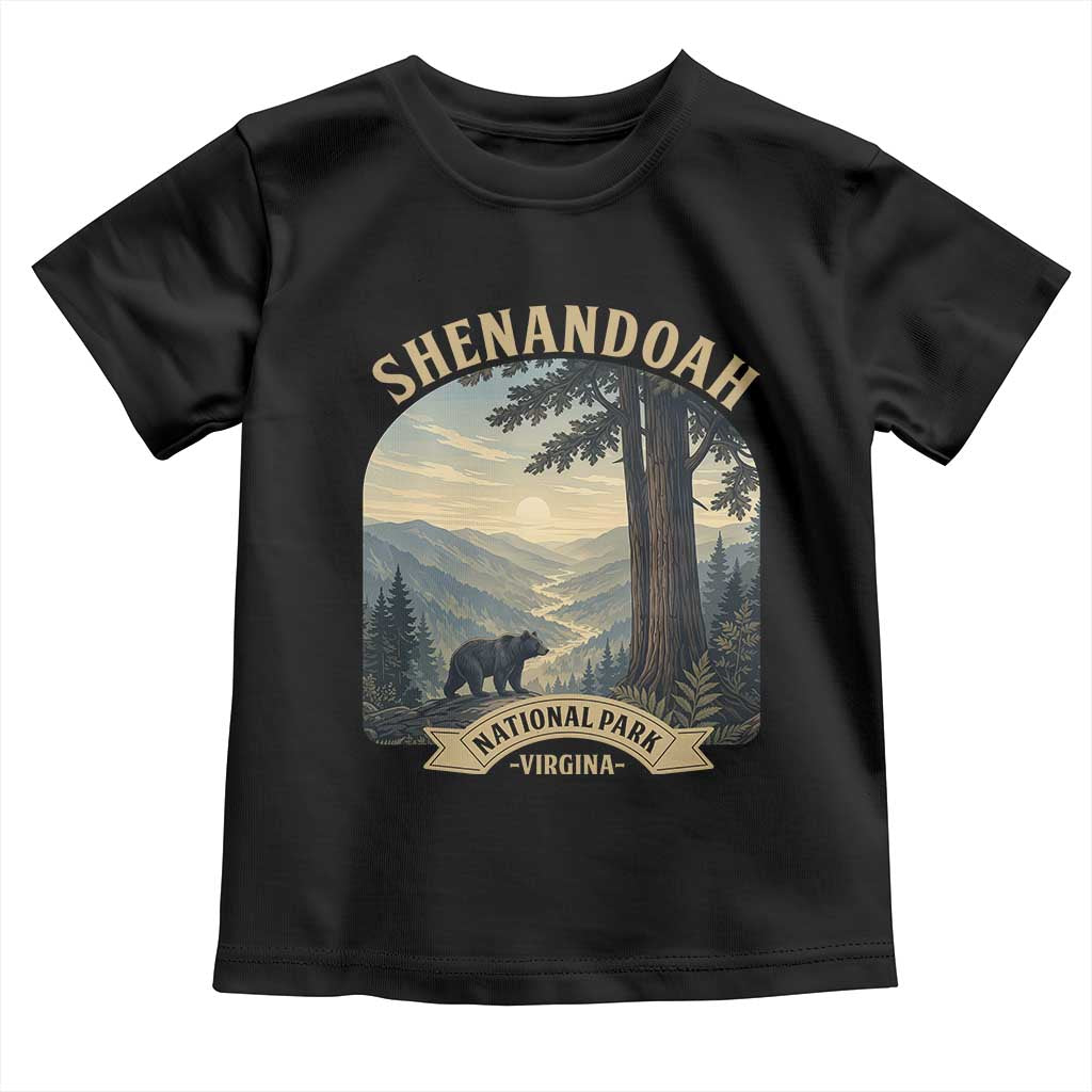 Shenandoah National Park Toddler T Shirt Vintage Virginia Nature Mountain Bear