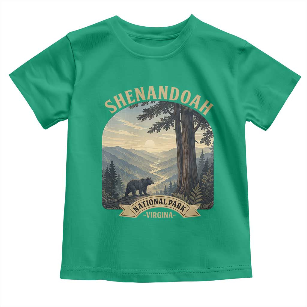 Shenandoah National Park Toddler T Shirt Vintage Virginia Nature Mountain Bear