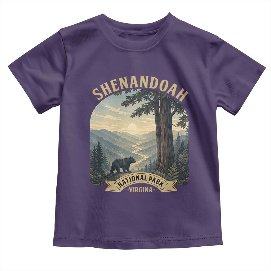 Shenandoah National Park Toddler T Shirt Vintage Virginia Nature Mountain Bear