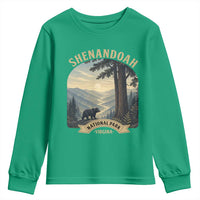 Shenandoah National Park Youth Sweatshirt Vintage Virginia Nature Mountain Bear