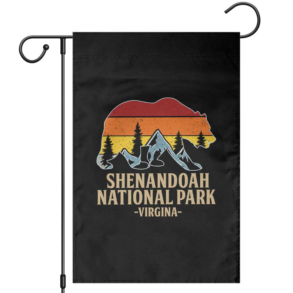 Shenandoah National Park Garden Flag Vintage Virginia Mountains Bear