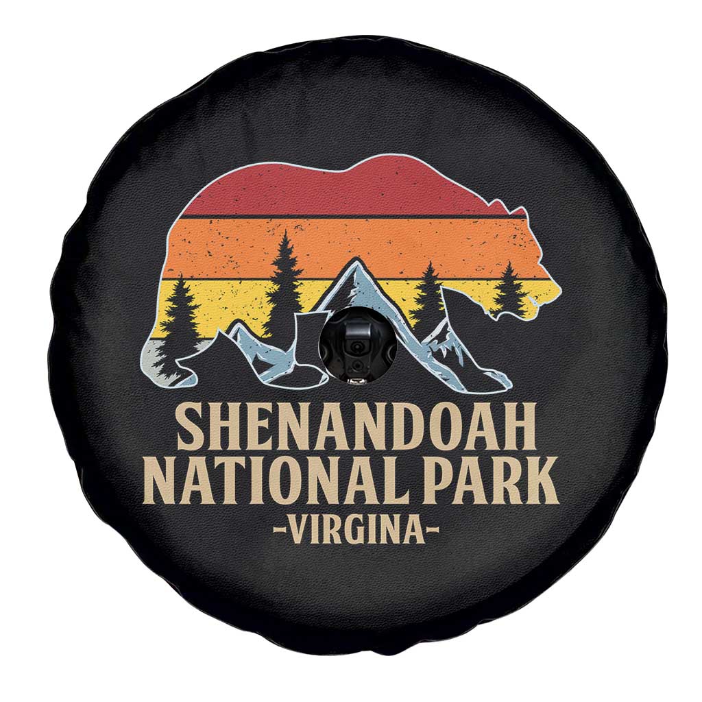 Shenandoah National Park Spare Tire Cover Vintage Virginia Mountains Bear