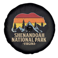 Shenandoah National Park Spare Tire Cover Vintage Virginia Mountains Bear