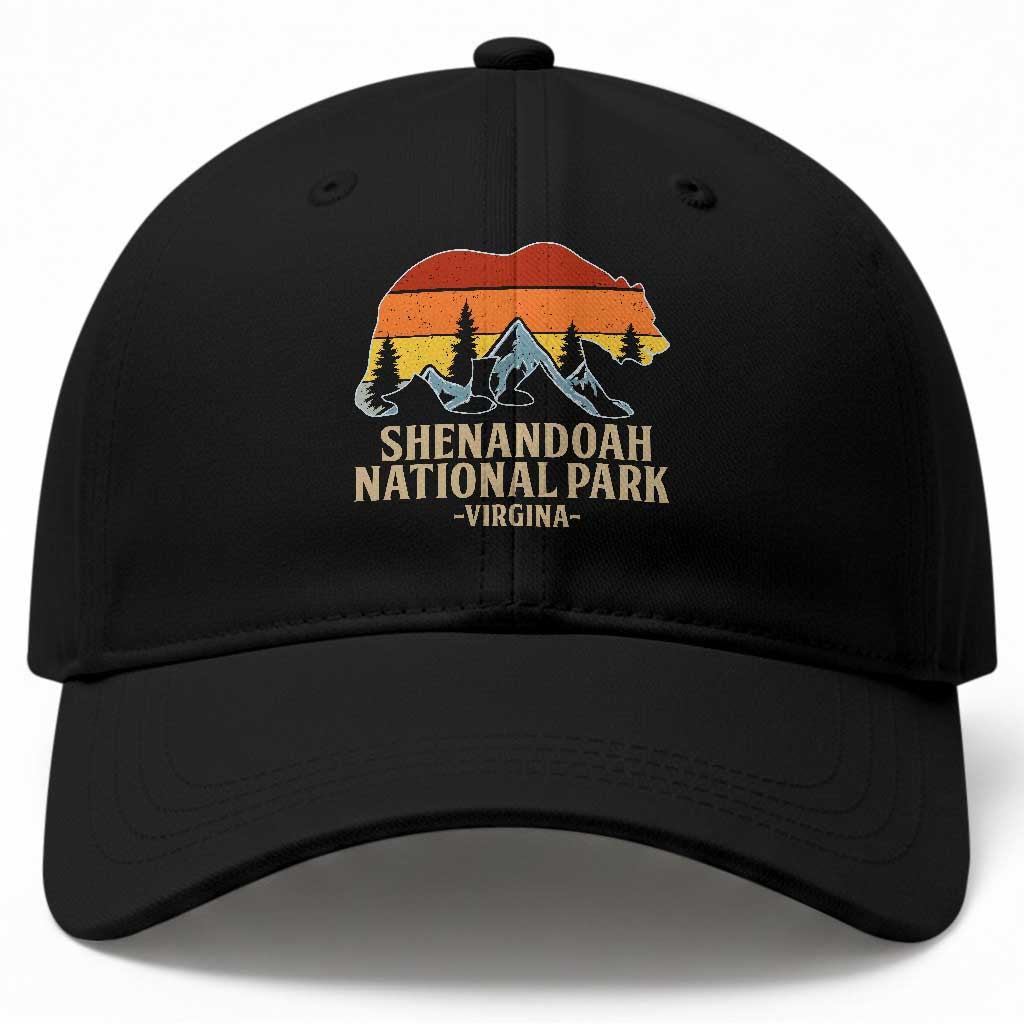 Shenandoah National Park Baseball Cap Vintage Virginia Mountains Bear
