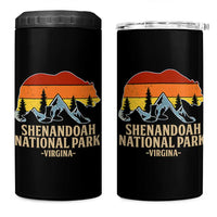 Shenandoah National Park 4 in 1 Can Cooler Tumbler Vintage Virginia Mountains Bear