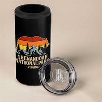 Shenandoah National Park 4 in 1 Can Cooler Tumbler Vintage Virginia Mountains Bear