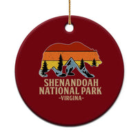 Shenandoah National Park Ceramic Ornament Vintage Virginia Mountains Bear