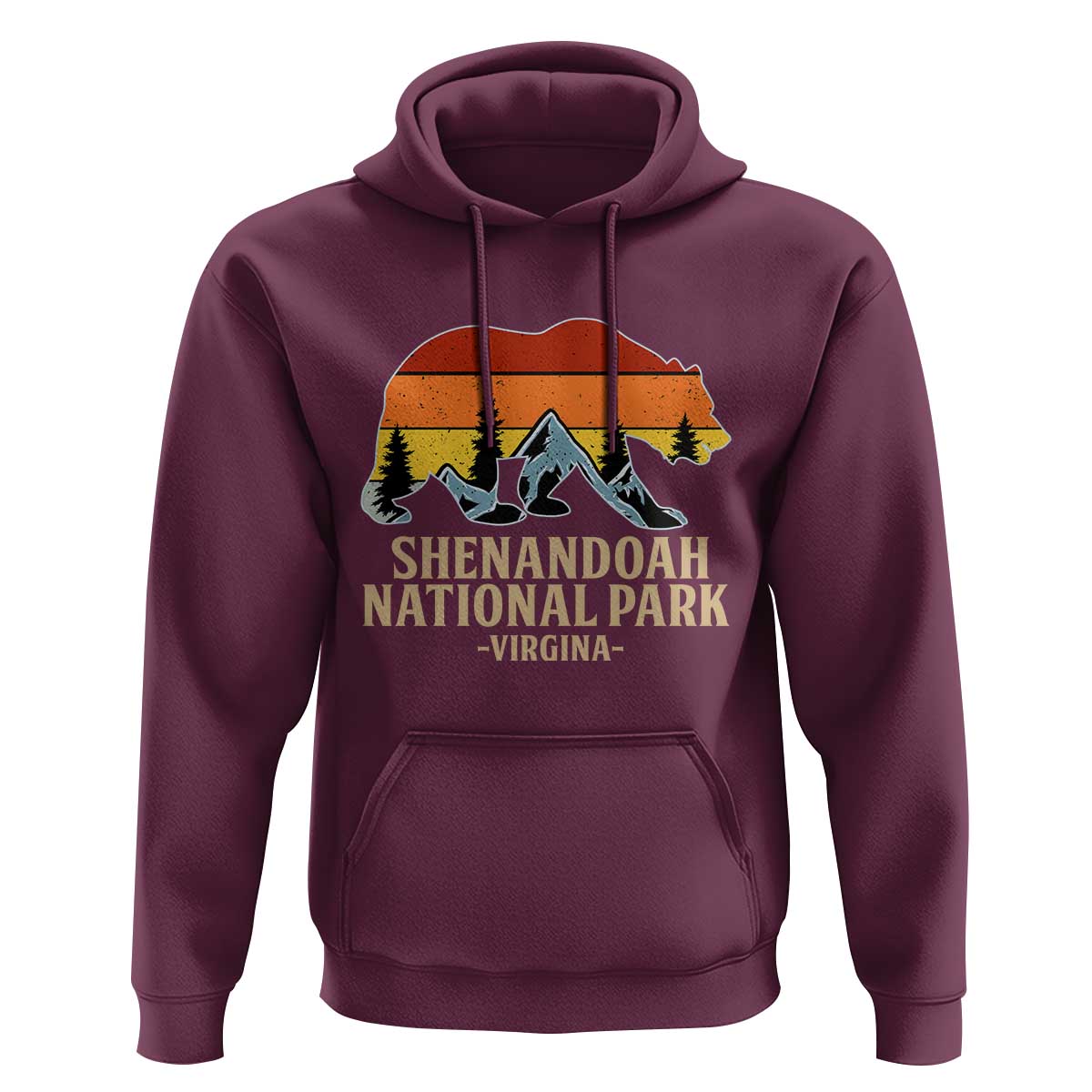 Shenandoah National Park Hoodie Vintage Virginia Mountains Bear