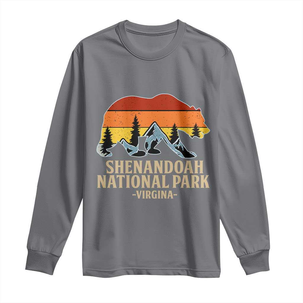 Shenandoah National Park Long Sleeve Shirt Vintage Virginia Mountains Bear