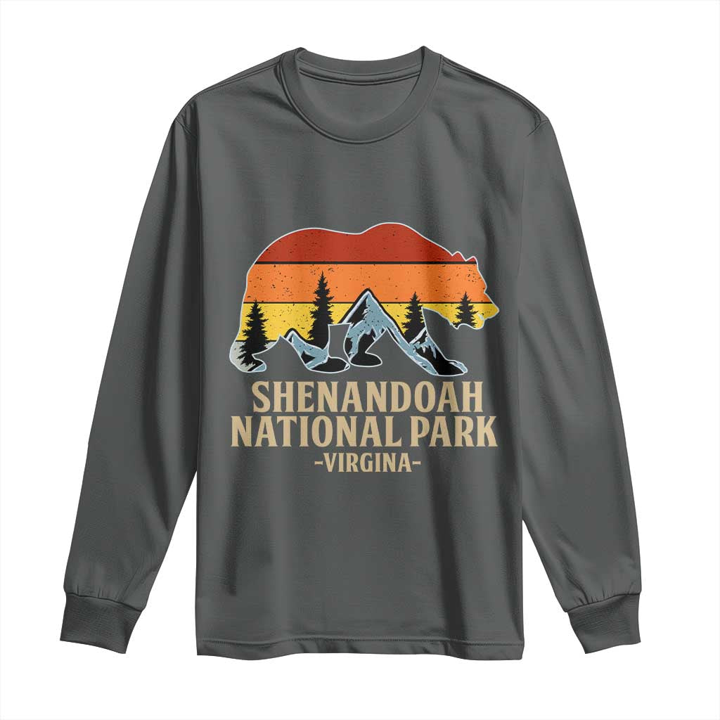 Shenandoah National Park Long Sleeve Shirt Vintage Virginia Mountains Bear