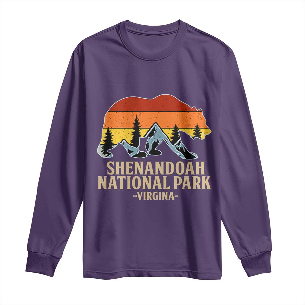 Shenandoah National Park Long Sleeve Shirt Vintage Virginia Mountains Bear