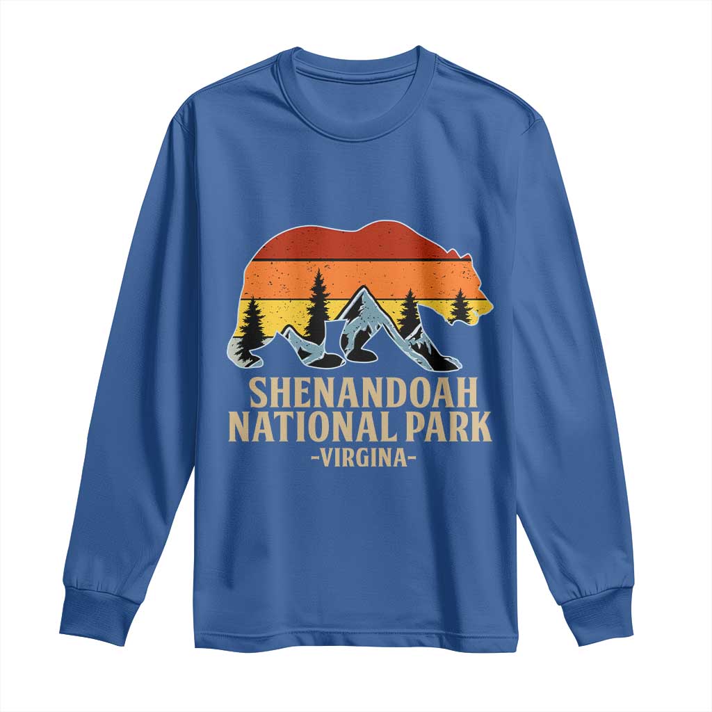 Shenandoah National Park Long Sleeve Shirt Vintage Virginia Mountains Bear