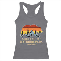 Shenandoah National Park Racerback Tank Top Vintage Virginia Mountains Bear