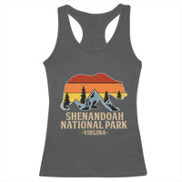 Shenandoah National Park Racerback Tank Top Vintage Virginia Mountains Bear