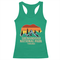 Shenandoah National Park Racerback Tank Top Vintage Virginia Mountains Bear