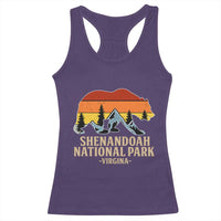 Shenandoah National Park Racerback Tank Top Vintage Virginia Mountains Bear