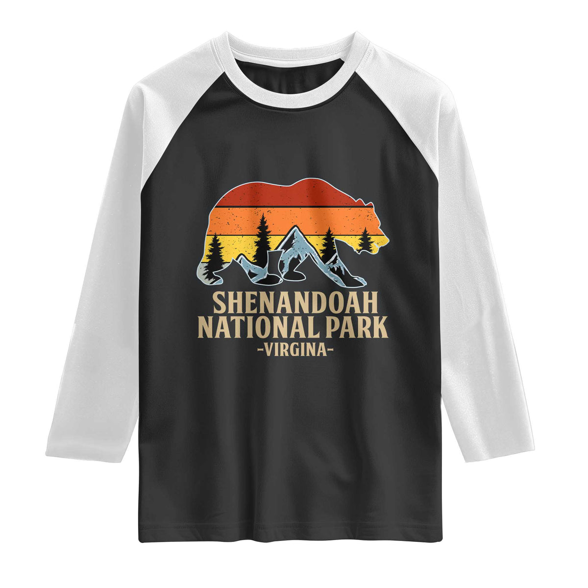 Shenandoah National Park Raglan Shirt Vintage Virginia Mountains Bear
