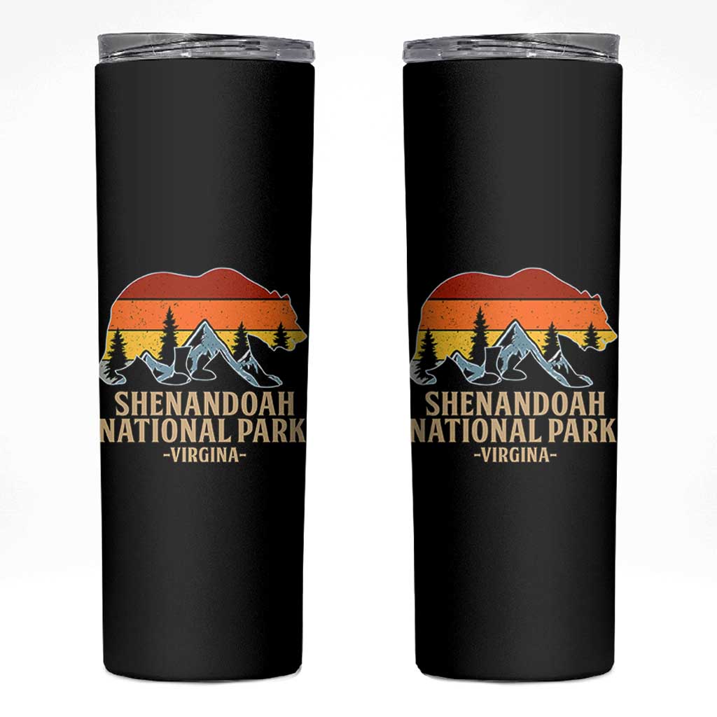 Shenandoah National Park Skinny Tumbler Vintage Virginia Mountains Bear