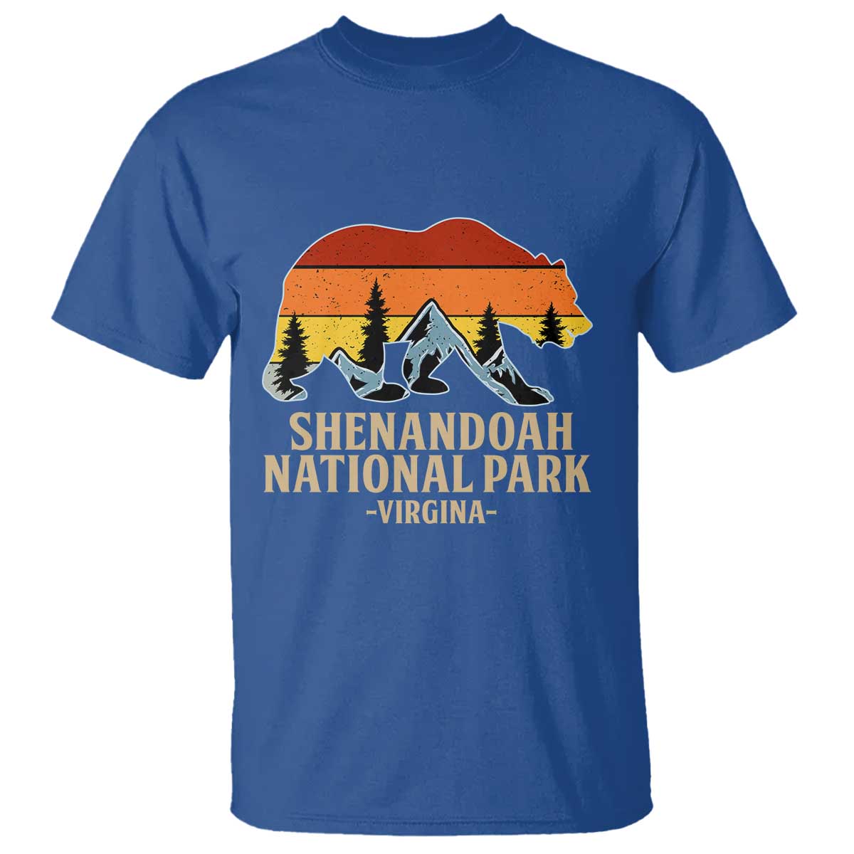Shenandoah National Park T Shirt Vintage Virginia Mountains Bear