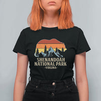 Shenandoah National Park T Shirt For Women Vintage Virginia Mountains Bear
