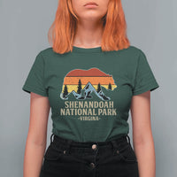 Shenandoah National Park T Shirt For Women Vintage Virginia Mountains Bear