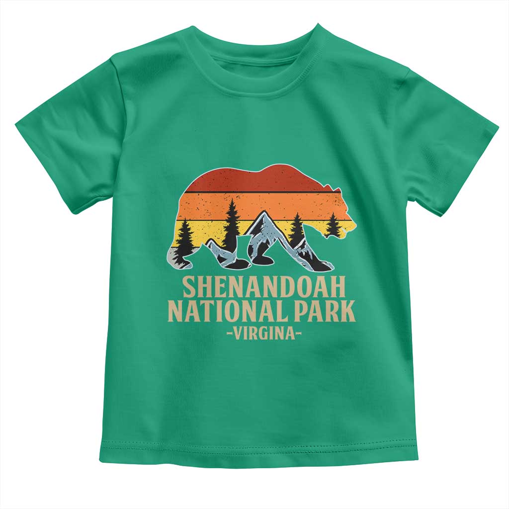 Shenandoah National Park Toddler T Shirt Vintage Virginia Mountains Bear