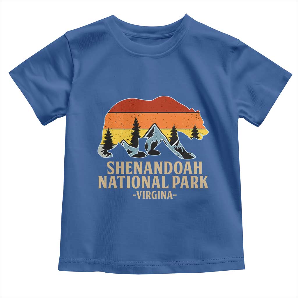 Shenandoah National Park Toddler T Shirt Vintage Virginia Mountains Bear