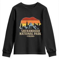 Shenandoah National Park Youth Sweatshirt Vintage Virginia Mountains Bear