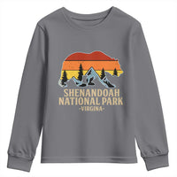 Shenandoah National Park Youth Sweatshirt Vintage Virginia Mountains Bear