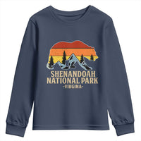 Shenandoah National Park Youth Sweatshirt Vintage Virginia Mountains Bear