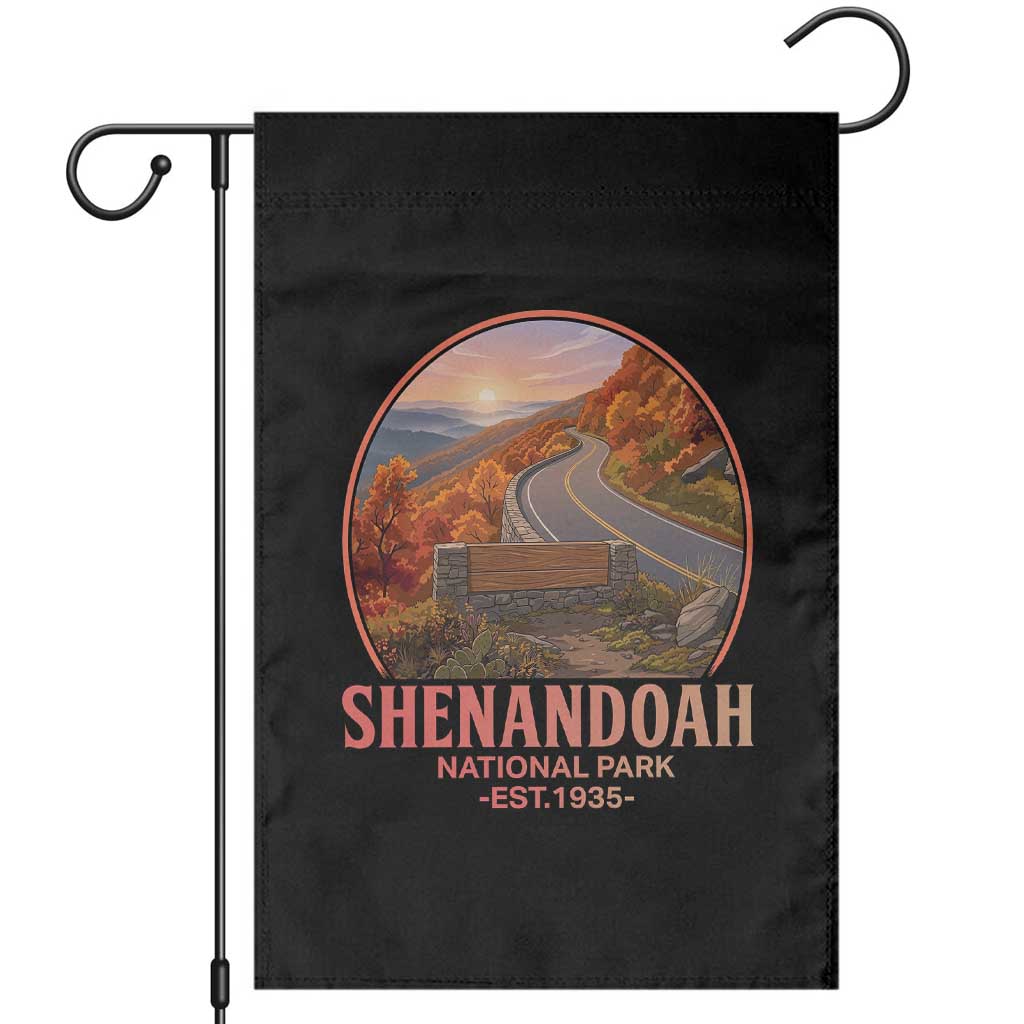 Shenandoah National Park Garden Flag Vintage Virginia Mountain Landscape
