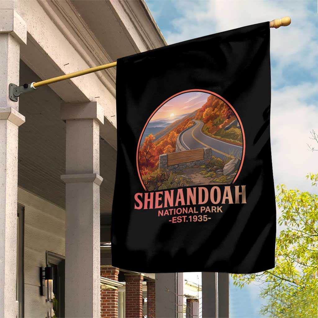 Shenandoah National Park Garden Flag Vintage Virginia Mountain Landscape