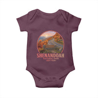Shenandoah National Park Baby Onesie Vintage Virginia Mountain Landscape