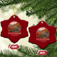 Shenandoah National Park Ceramic Ornament Vintage Virginia Mountain Landscape