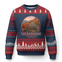 Shenandoah National Park Ugly Christmas Sweater Vintage Virginia Mountain Landscape