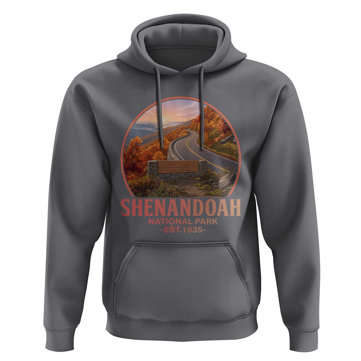 Shenandoah National Park Hoodie Vintage Virginia Mountain Landscape