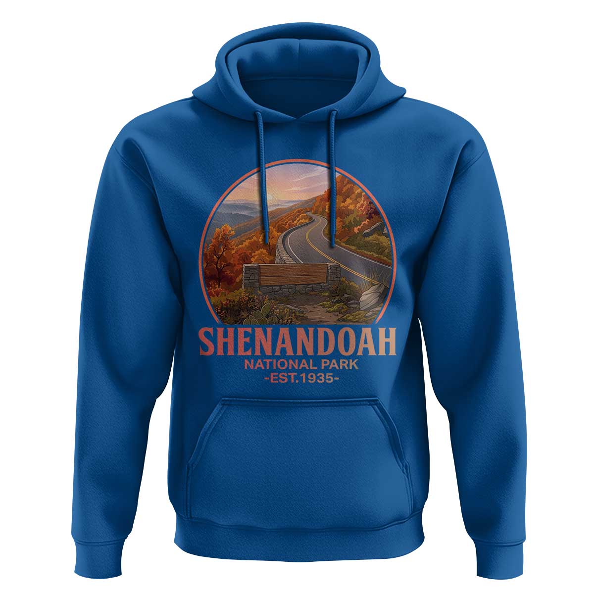 Shenandoah National Park Hoodie Vintage Virginia Mountain Landscape
