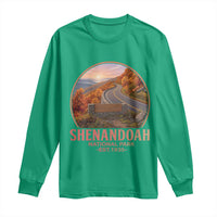 Shenandoah National Park Long Sleeve Shirt Vintage Virginia Mountain Landscape