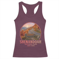 Shenandoah National Park Racerback Tank Top Vintage Virginia Mountain Landscape